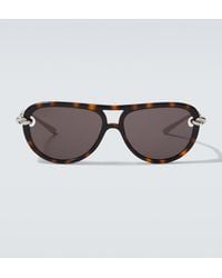 Bottega Veneta - New Knot Aviator Sunglasses - Lyst
