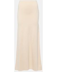 FFORME - Robyn Wool And Cotton-Blend Maxi Skirt - Lyst