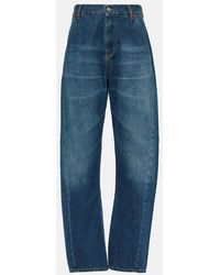 Victoria Beckham - Jeans barrell Twisted de tiro medio - Lyst