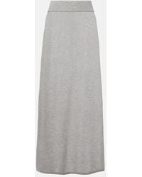 TOTEME - Knitted Maxi Skirt - Lyst