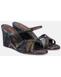 Missoni - Lucy Caperdoni Sequined Wedges - Lyst