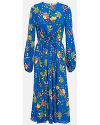 Diane von Furstenberg - Sydney Floral-print Crepe De Chine Midi Dress - Lyst