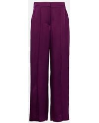 Jonathan Simkhai - Kira Satin Wide-Leg Pants - Lyst