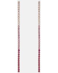 SHAY - Single Thread Drop 18kt Rose Gold Earrings With Diamonds - Lyst