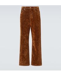 Dries Van Noten - Jeans A Gamba Larga Pine - Lyst