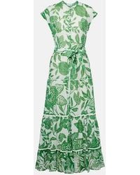 Poupette - Kora Printed Cotton Maxi Dress - Lyst