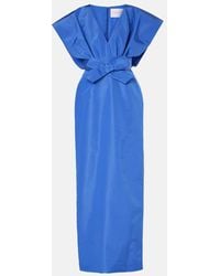 Carolina Herrera - Bow-Detail Silk Faille Gown - Lyst