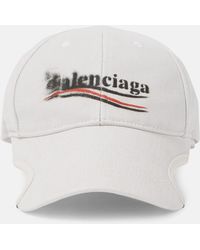 Balenciaga - Logo Cotton Drill Baseball Cap - Lyst
