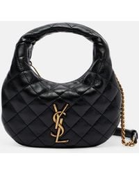 Saint Laurent - Icarino Mini Leather Top-Handle Bag - Lyst