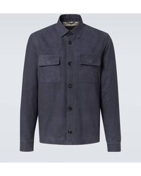 Loro Piana - Lowe Suede Overshirt - Lyst