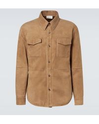 The Row - Jacke Bento Aus Veloursleder Mit Shearling - Lyst