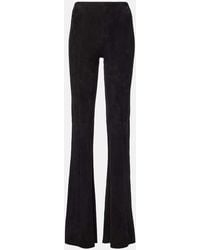 Stouls - Gege Suede Flared Pants - Lyst