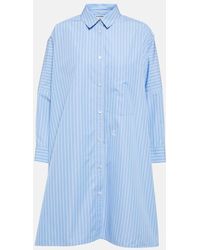 Jil Sander - Striped Cotton Poplin Shirt - Lyst