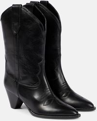 Isabel Marant - Luliette Leather Cowboy Boots - Lyst