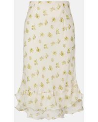Dorothee Schumacher - Airy Daydream Floral Midi Skirt - Lyst