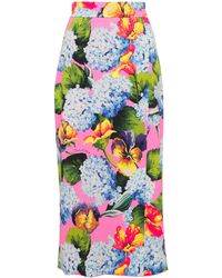 Dolce & Gabbana Falda tubo estampado floral - Multicolor