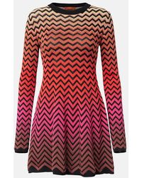 Missoni - Zig Zag Ombre Cotton-Blend Minidress - Lyst