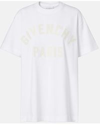 Givenchy - Camiseta Paris De Jersey De Algodon Con Logo - Lyst