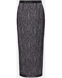 Wardrobe NYC - Floral Lace Midi Skirt - Lyst