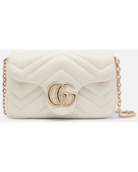 Gucci - Gg Marmont Mini Matelassé Leather Shoulder Bag - Lyst