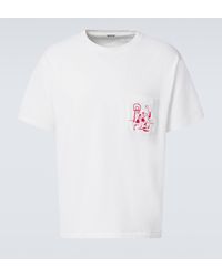 Bode - Embroidered Hoop Cotton T-shirt - Lyst