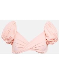 Giambattista Valli - Puff-Sleeve Bikini Top - Lyst