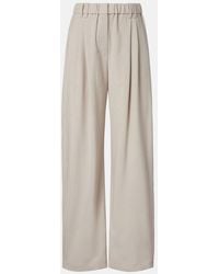 Brunello Cucinelli - Monili Wool-Blend Wide-Leg Pants - Lyst