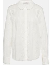 Dorothee Schumacher - Embroidered Ease Cotton Shirt - Lyst