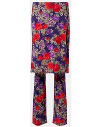 Acne Studios - Intessa Floral Midi Skirt - Lyst