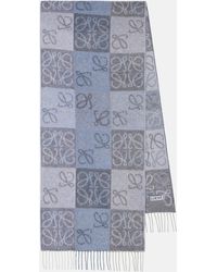 Loewe - Anagram Wool And Cashmere Scarf - Lyst