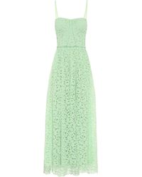 Jonathan Simkhai Midikleid aus Spitze - Grün