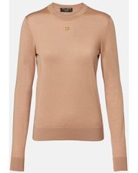 Dolce & Gabbana - Pullover Dg Aus Kaschmir Und Seide - Lyst