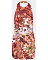 retroféte - Dorothy Embellished Halterneck Minidress - Lyst