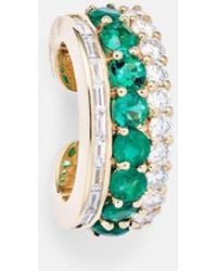 Anita Ko - Lola 18Kt Ear Cuff With Emeralds And Diamonds - Lyst