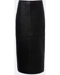 Rohe - Leather Pencil Skirt - Lyst