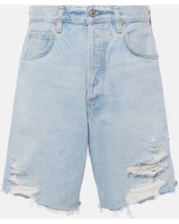 Citizens of Humanity - Ayla Distressed Denim Shorts - Lyst
