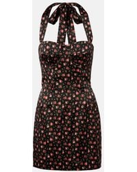 Dolce & Gabbana - Cotton-Blend Floral Midi Dress - Lyst