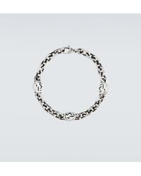 Gucci - Silver Bracelet With Interlocking G - Lyst