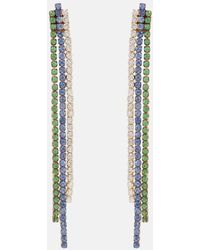 SHAY - Triple Thread Drop 18kt Gold Earrings With Diamonds - Lyst