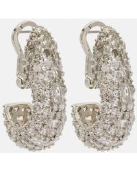 Jennifer Behr - Crystal-Embellished Hoop Earrings - Lyst