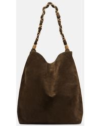 Saint Laurent - Amalia Suede Shoulder Bag - Lyst