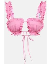 The Attico - Bralette Glory Aus Baumwolle - Lyst