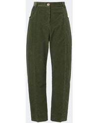Blazé Milano - Sorraia Cotton Corduroy Barrel-Leg Pants - Lyst