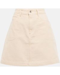 A.P.C. - High-rise Denim Miniskirt - Lyst