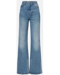 Ami Paris - High-Rise Flared Jeans - Lyst