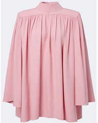 Valentino - Cady Couture Draped Top - Lyst