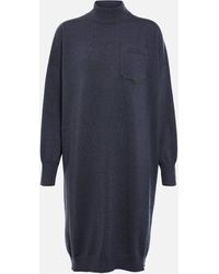 Brunello Cucinelli - Embellished Cashmere Sweater Dress - Lyst