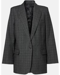 Nili Lotan - Diane Checked Wool-Blend Blazer - Lyst