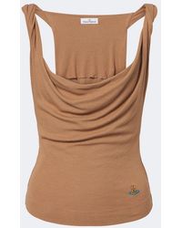 Vivienne Westwood - Anna Draped Knitted Tank Top - Lyst