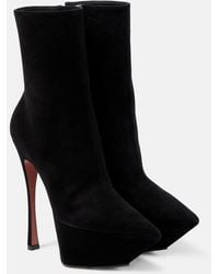 AMINA MUADDI - Yigit 150 Suede Ankle Boots - Lyst